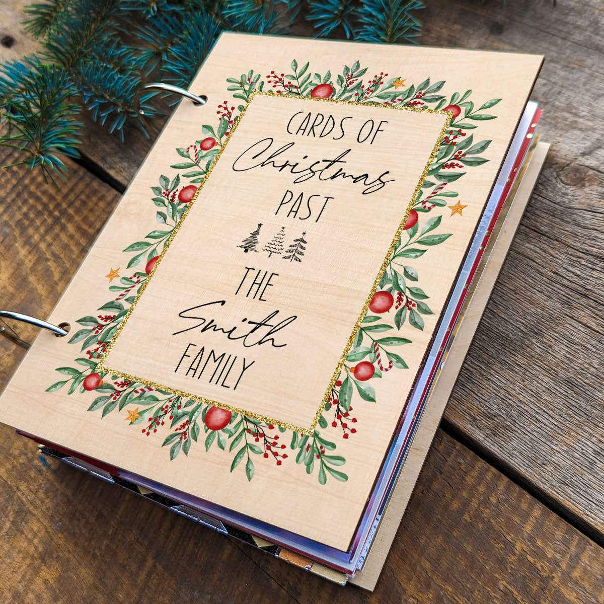 Cards Of Christmas Past Christmas Holy Personalized Christmas Card Keeper