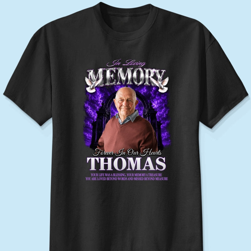 In Loving Memory Custom Photo - Personalized Shirt - Memorial Gift, Sympathy Gift, Celebration of Life
