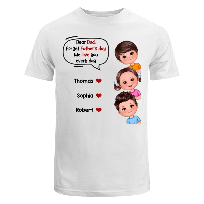 Peeking Doll Kids Happy Father‘s Day Personalized Shirt