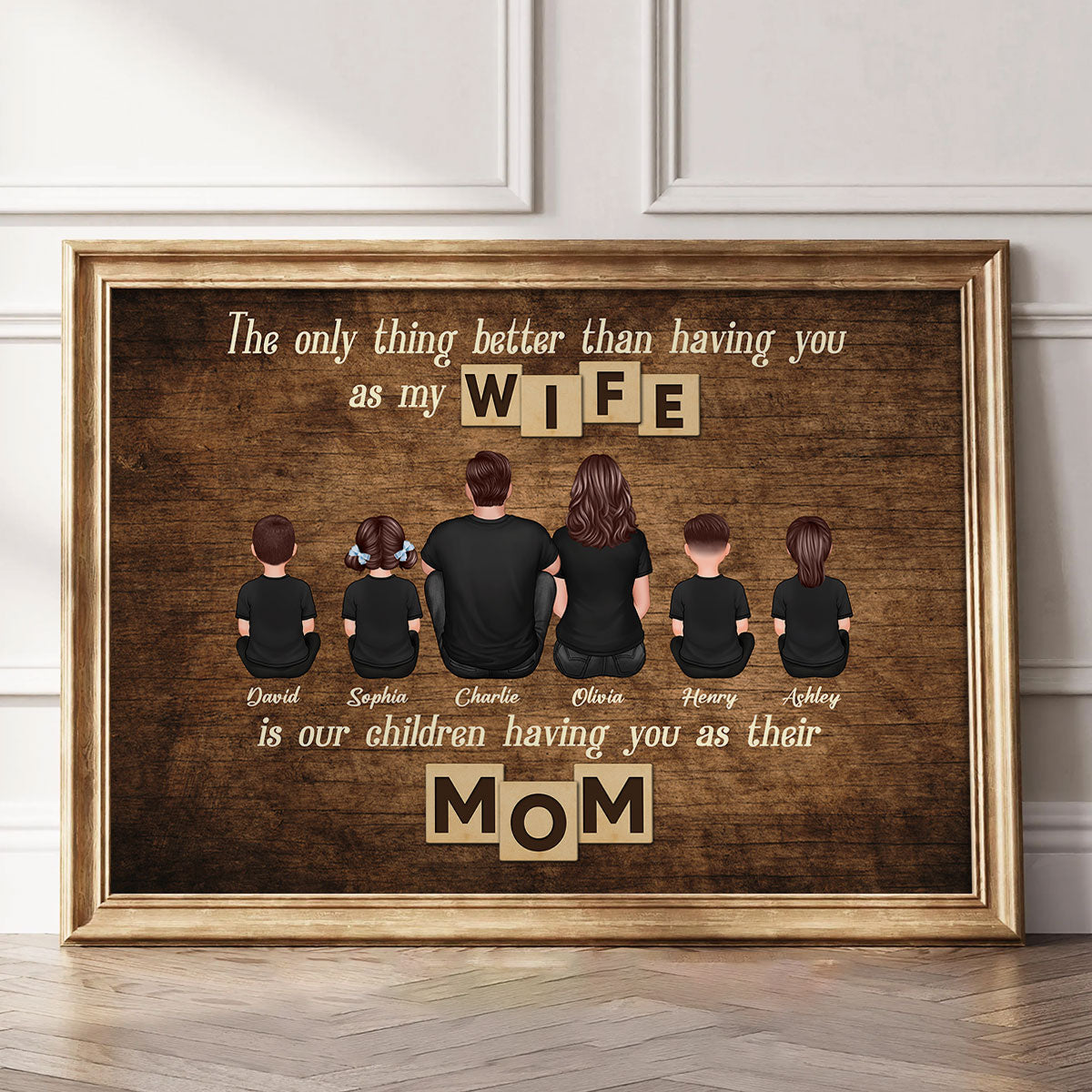 The Only Thing Better Than Being My Wife Personalized Horizontal Poster, Gift For Mom