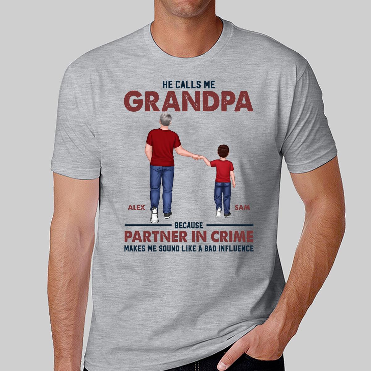 They Call Me Dad Grandpa Punch Hands Personalized Shirt