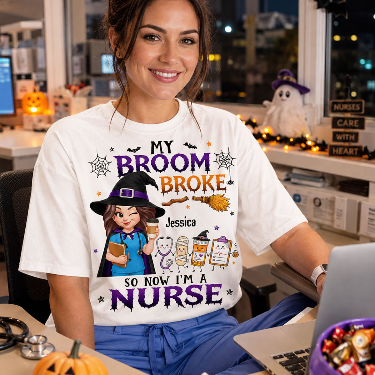 Trending Halloween Nurse - Personalized Shirt - Gift For Nurses, Besties