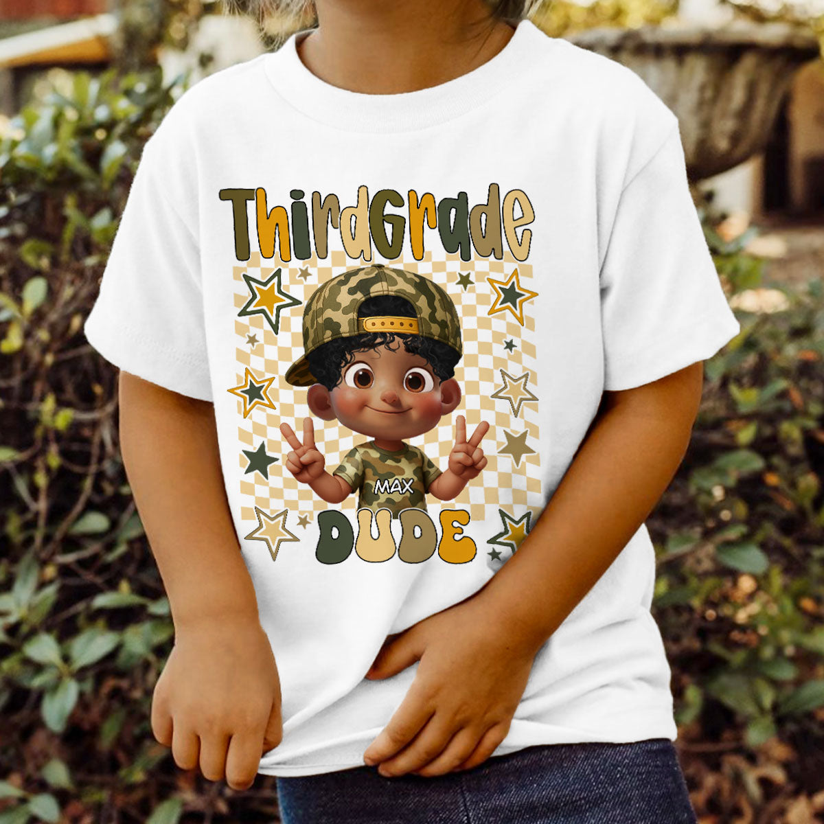 Retro Back to School Boys Personalized Shirt, Kindergarten Pre-K to Fifth Grade, School Boy Shirt