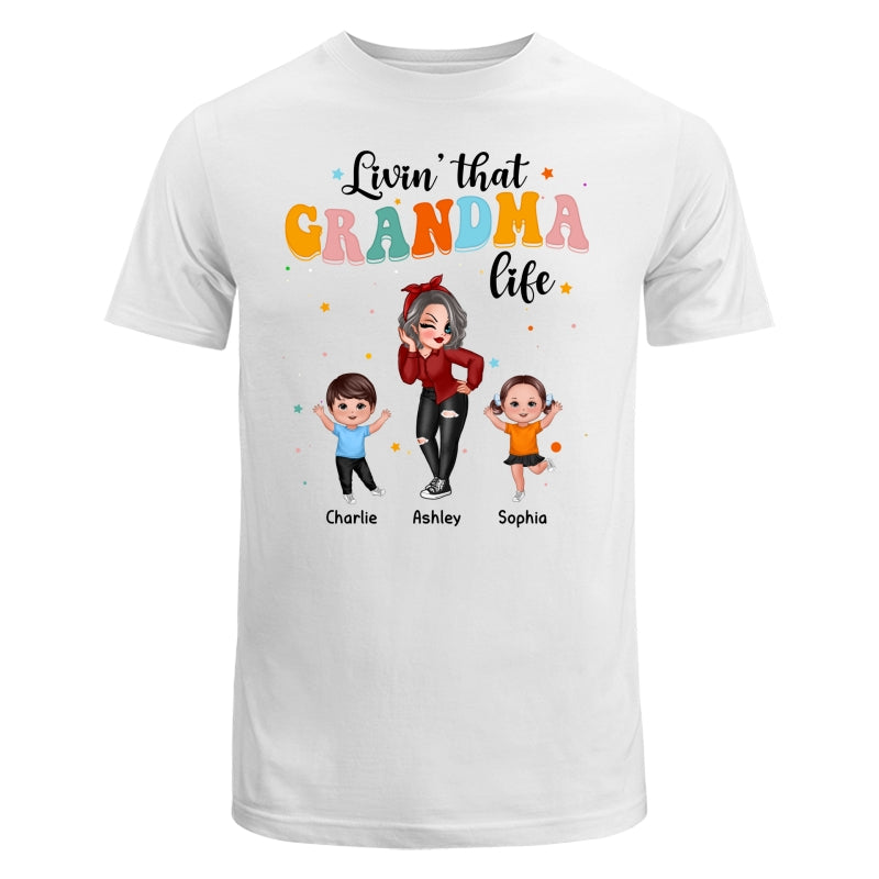 Livin‘ That Grandma Life Dancing With Grandkids Personalized Shirt