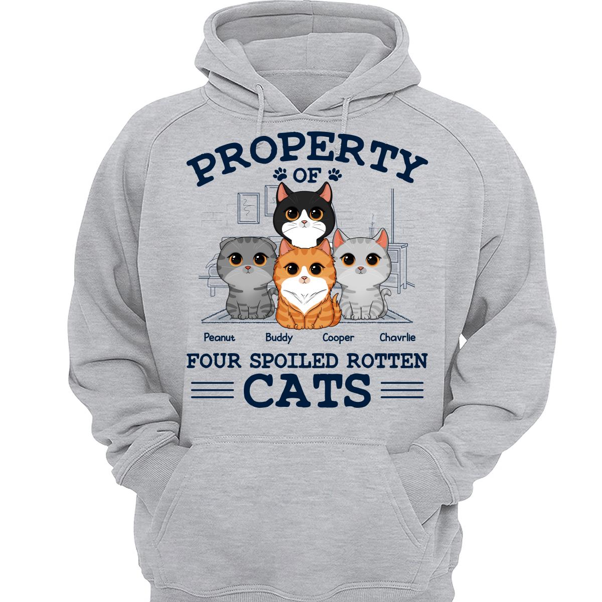 Property Of Spoiled Rotten Cats Personalized Shirt