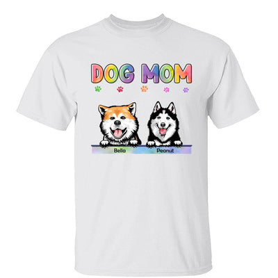 Dog Cat Mom Bright Color Gift For Pet Lover Personalized Shirt