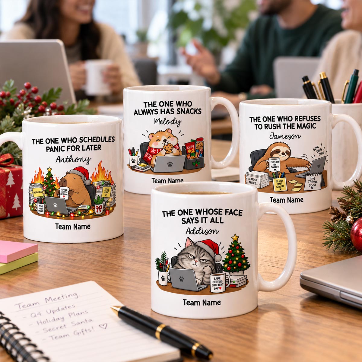 Funny Office Character Workplace Identity - Personalized Mug - Funny Gift For Coworkers, Colleagues, Secret Santa Gift