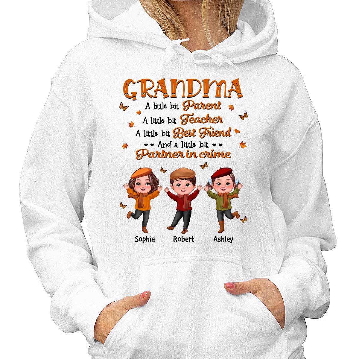 Grandma Fall Season Parent Teacher Best Friend Personalized Shirt