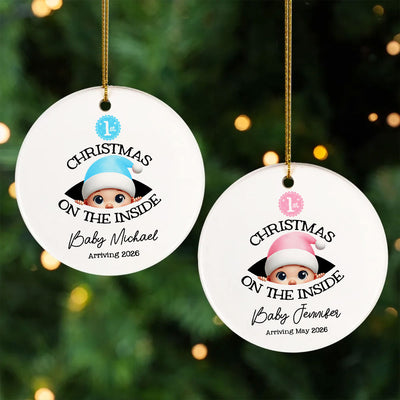 Baby's First Christmas - Personalized Ornament - New Year Gift For Expecting Parents