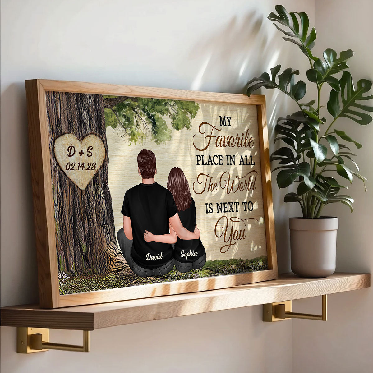Personalized Couple Poster, Favorite Place Is Next To You,  Gift, Anniversary Gift for Couples, for Him, for Her