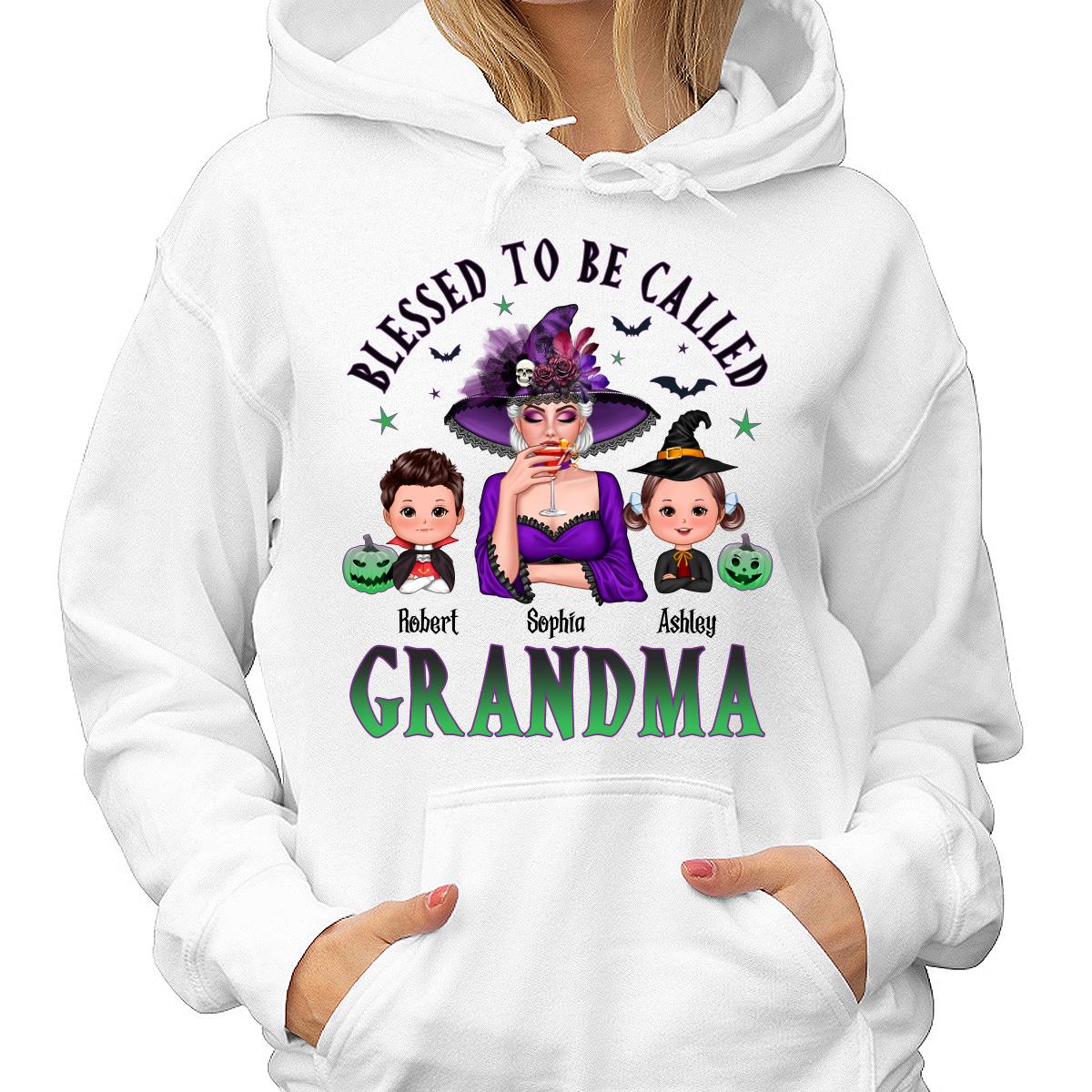 Blessed To Be Called Grandma Mom Halloween Personalized Shirt
