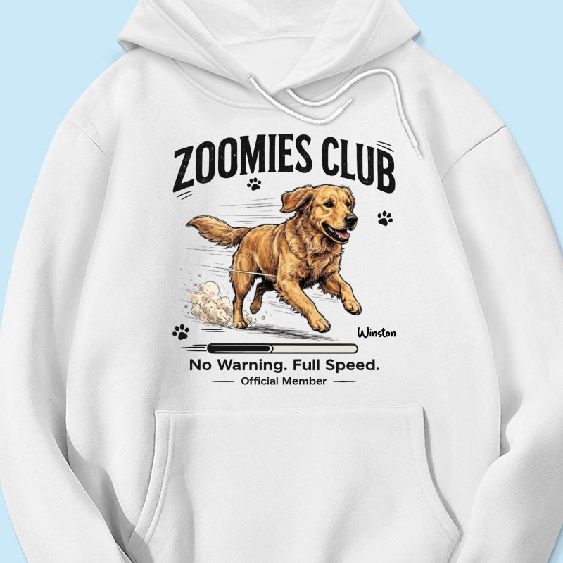Zoomies Club Official Member Custom Pet Photo - Personalized Shirt - Funny Gift For Dog Cat Lover