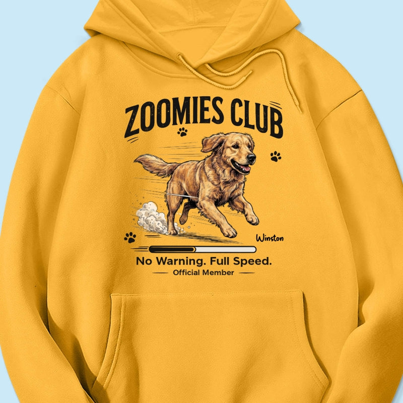 Zoomies Club Official Member Custom Pet Photo - Personalized Shirt - Funny Gift For Dog Cat Lover