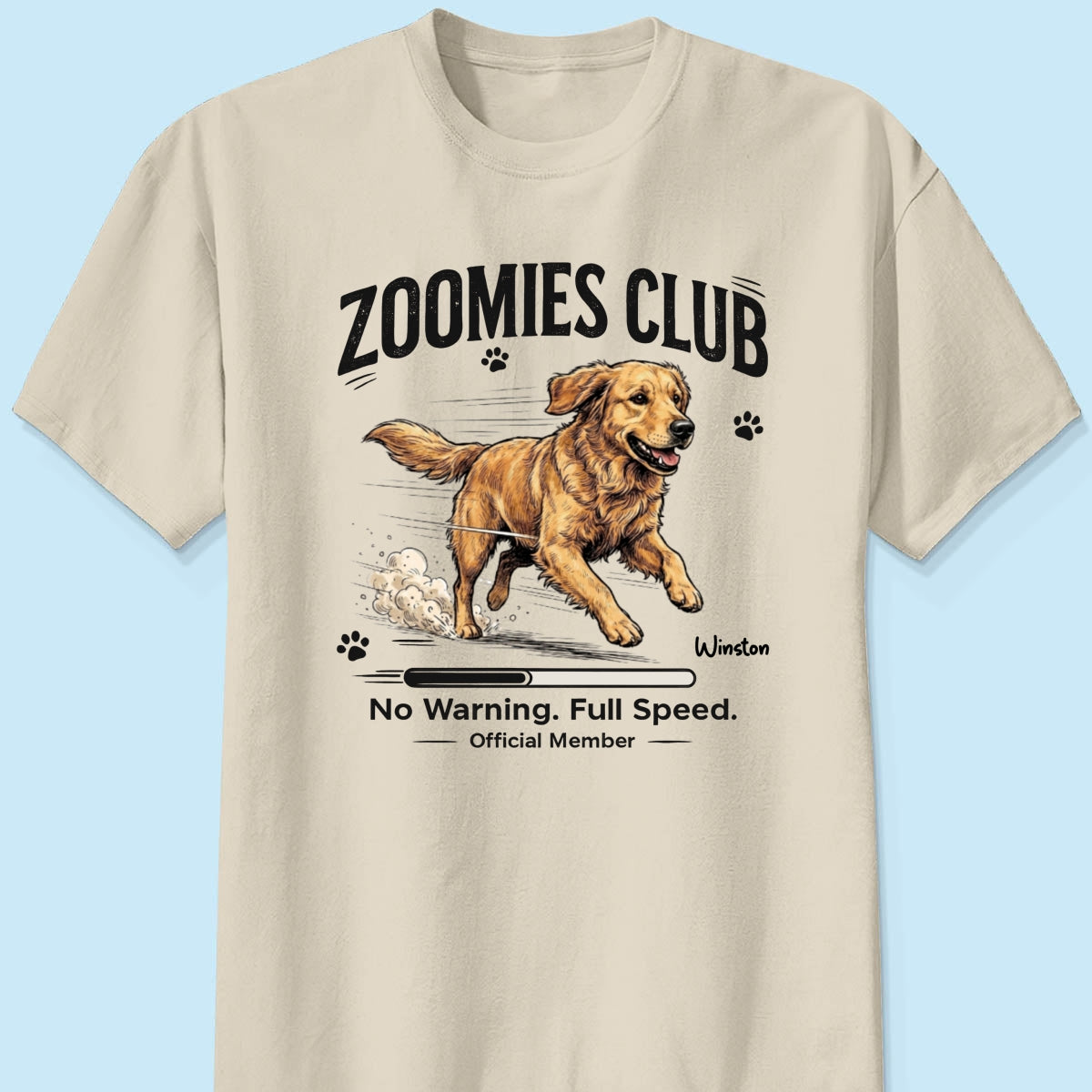 Zoomies Club Official Member Custom Pet Photo - Personalized Shirt - Funny Gift For Dog Cat Lover