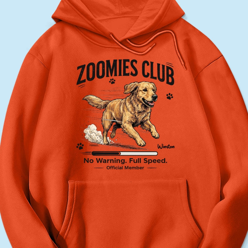 Zoomies Club Official Member Custom Pet Photo - Personalized Shirt - Funny Gift For Dog Cat Lover