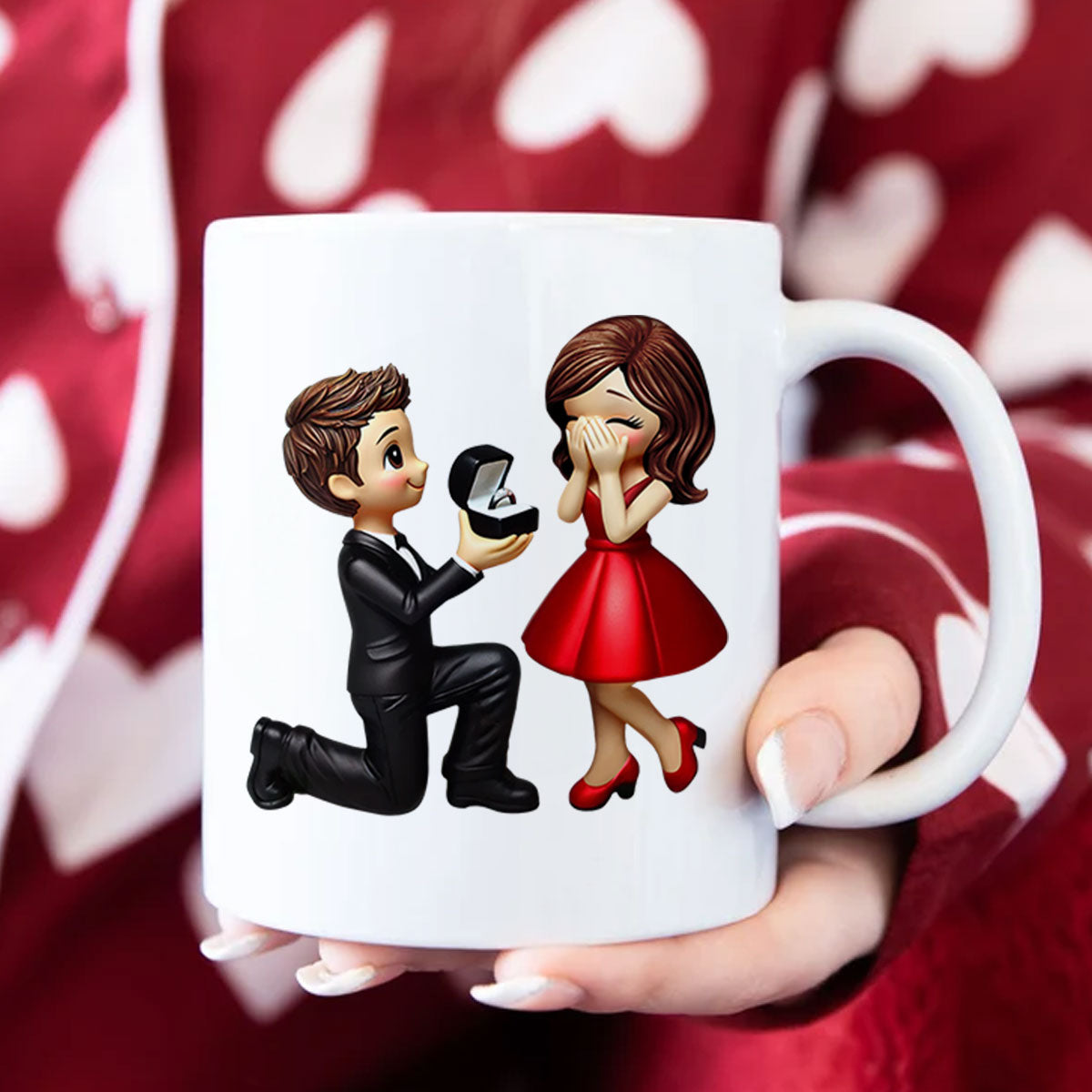 Personalized Mr Mrs Coffee Mug, Marriage Proposal Personalized Engagement  Gift for him, Gift for her