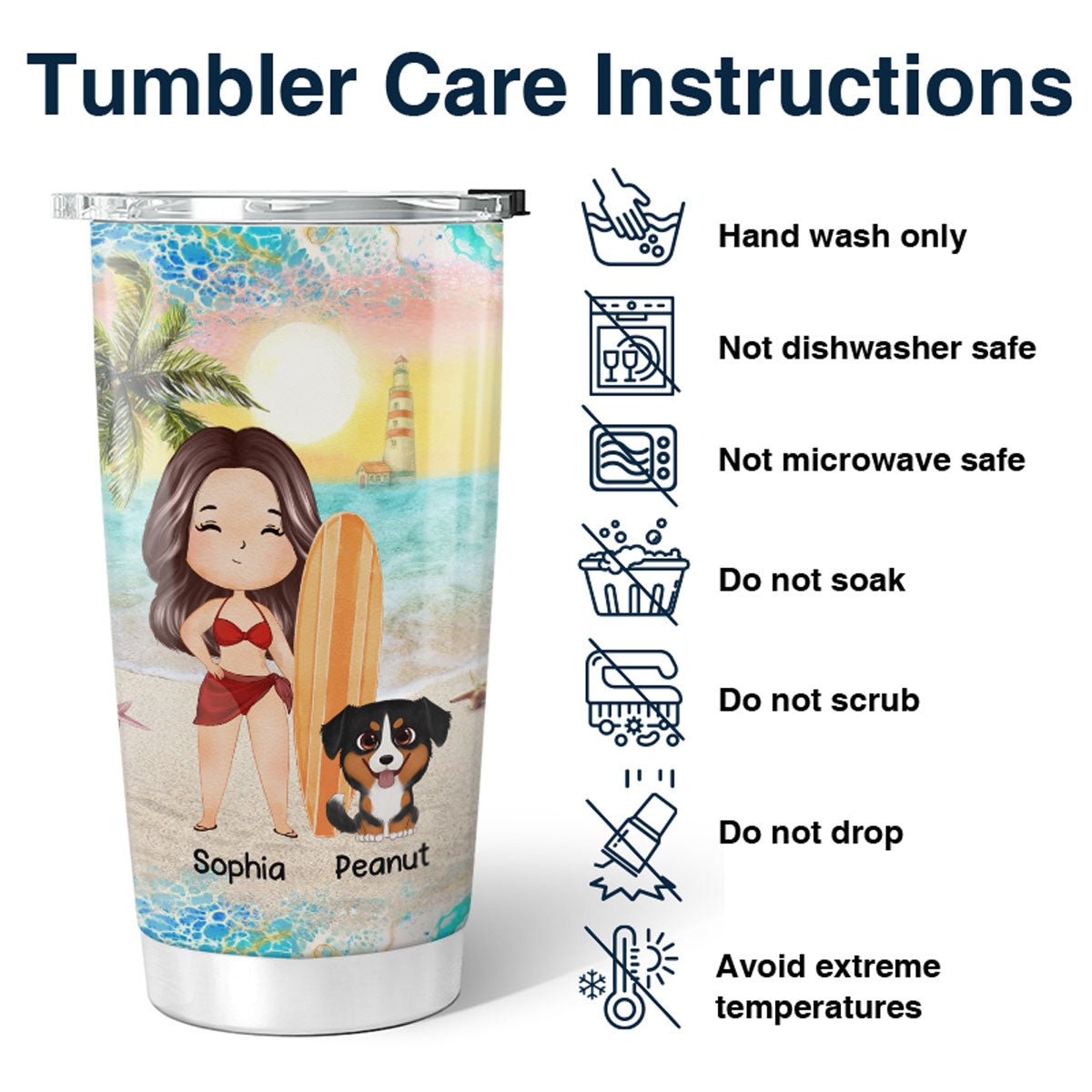 I Am A Simple Girl Dog Cat Mom Summer Personalized Tumbler