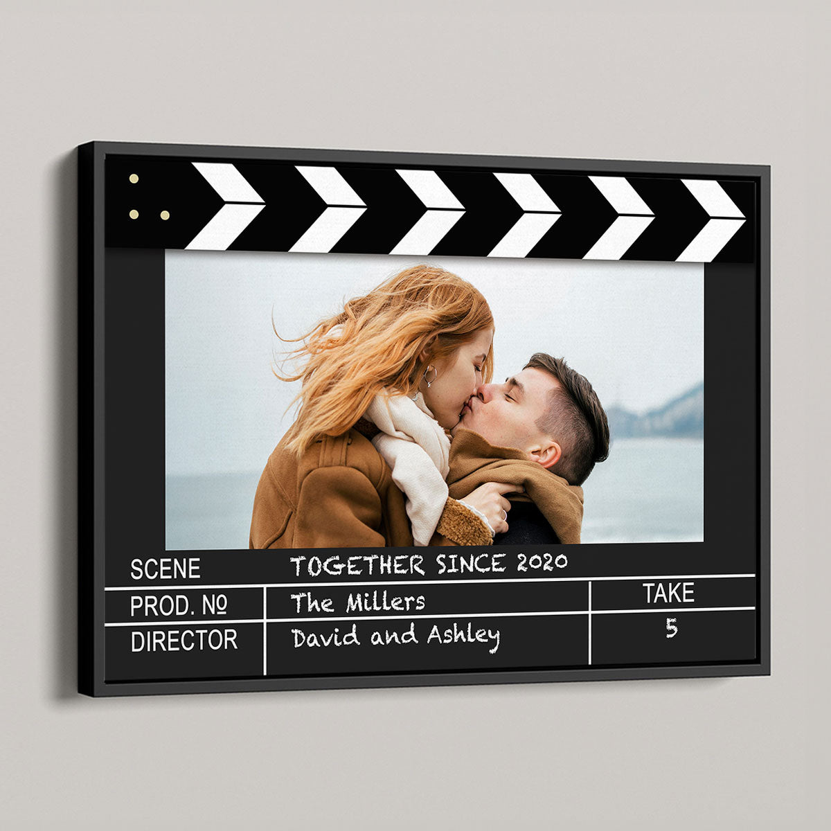 Custom Photo Home Decor Film Clapper Board Style Personalized Poster