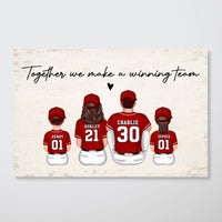 Baseball Team Personalized Poster, Father's Day Gift For Dad