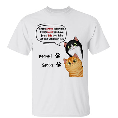 Peeking Cats Watching You Personalized Shirt