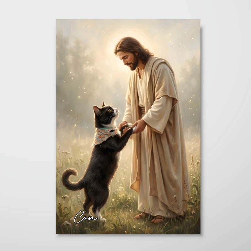 Jesus And Pet Memorial - Personalized Poster - Memorial Gift, Gift For Pet Lovers