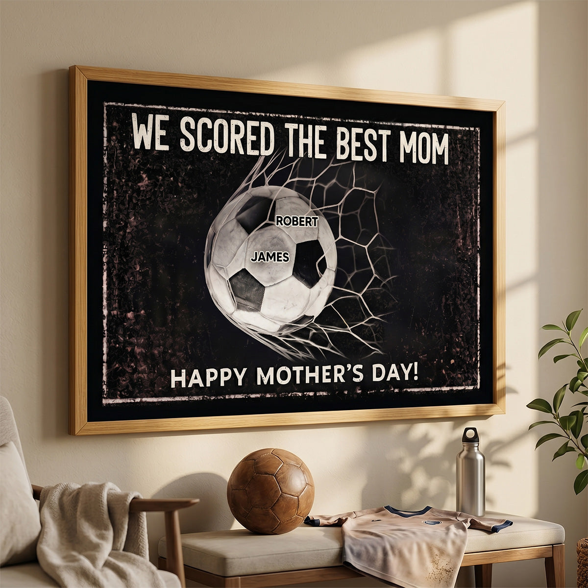 We Scored The Best Mom - Personalized Poster - Mother's Day Gift For Soccer Mom