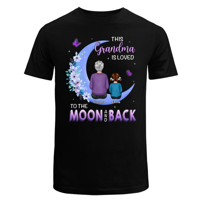 Grandma Is Loved To The Moon Personalized Shirt
