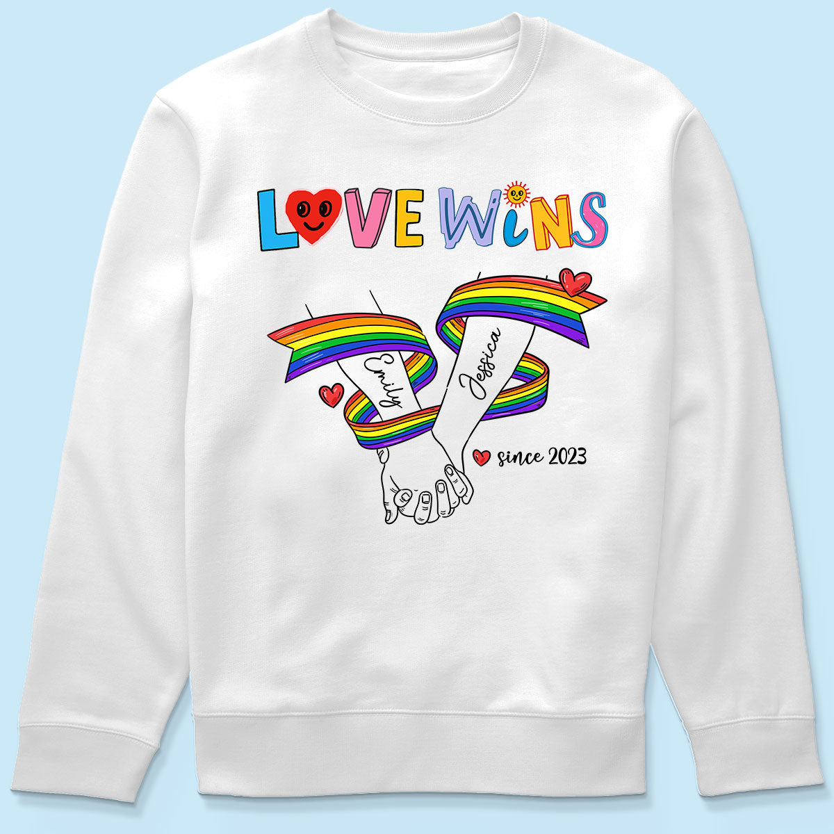 Together Since LGBT Couple Hand In Hand Personalized Shirt, Pride Month