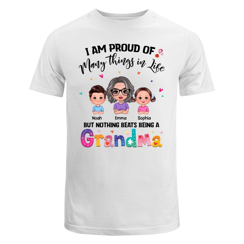 Nothing Beats Being A Grandma Doll Woman With Kids Personalized Shirt