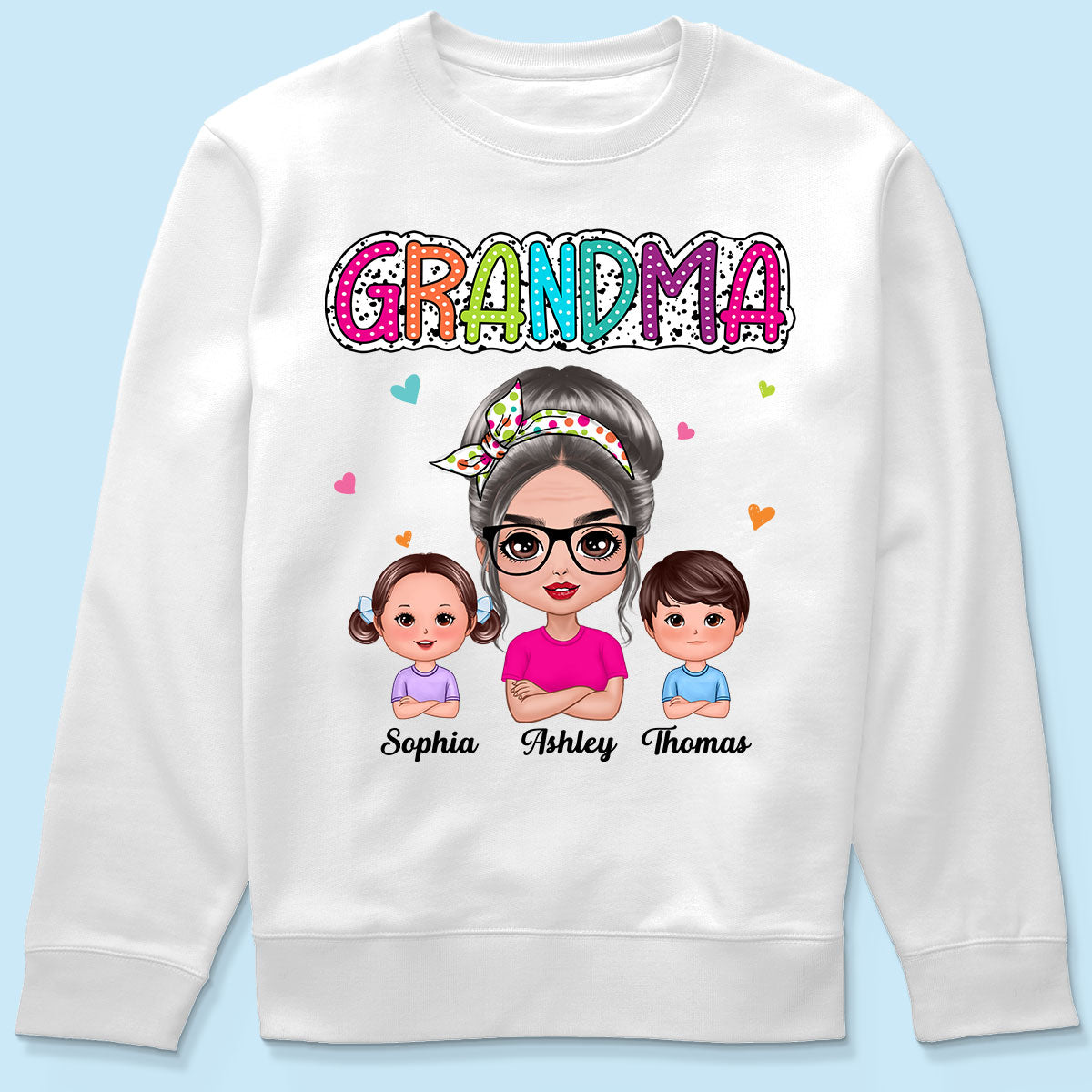 Grandma Mom Summer Vibe Doll Woman & Kids Personalized Shirt