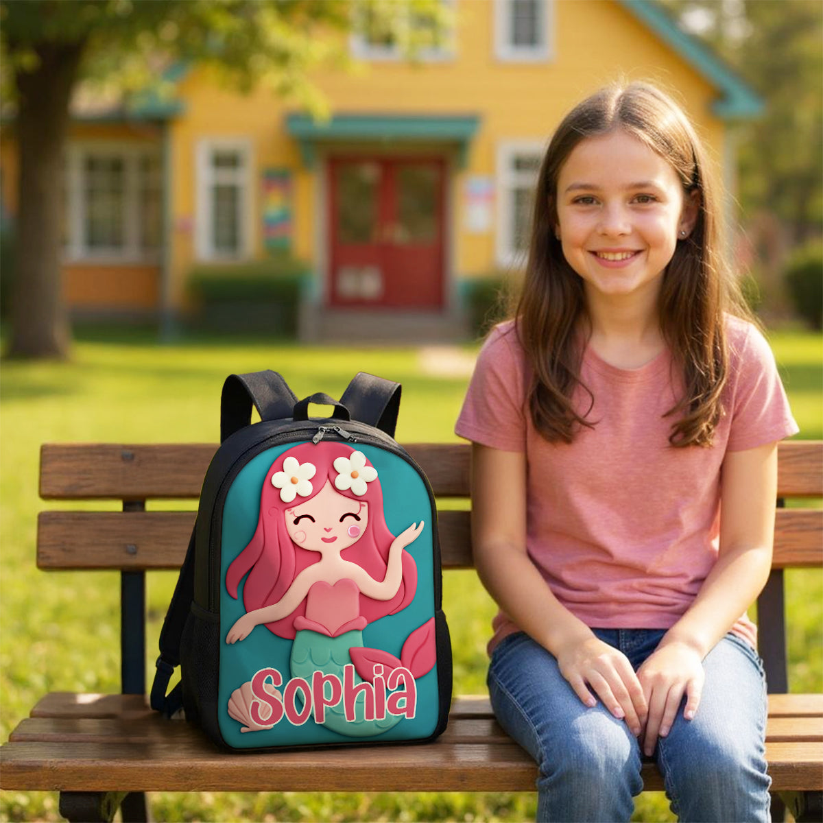 Monogram Animal Theme Personalized Kid Backpack, Back to School Backpack for Boys, Girls, 12 Different Designs