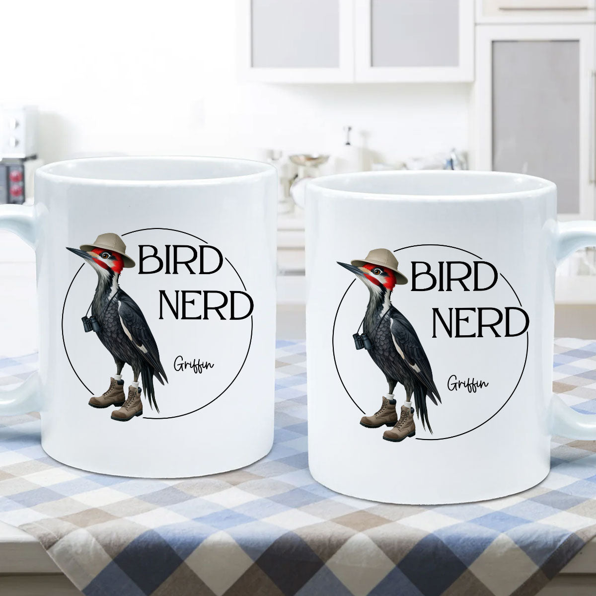 Bird Nerd Funny Bird Watcher Mug, Twitcher Mug, Gift for Bird Lover Personalized Mug