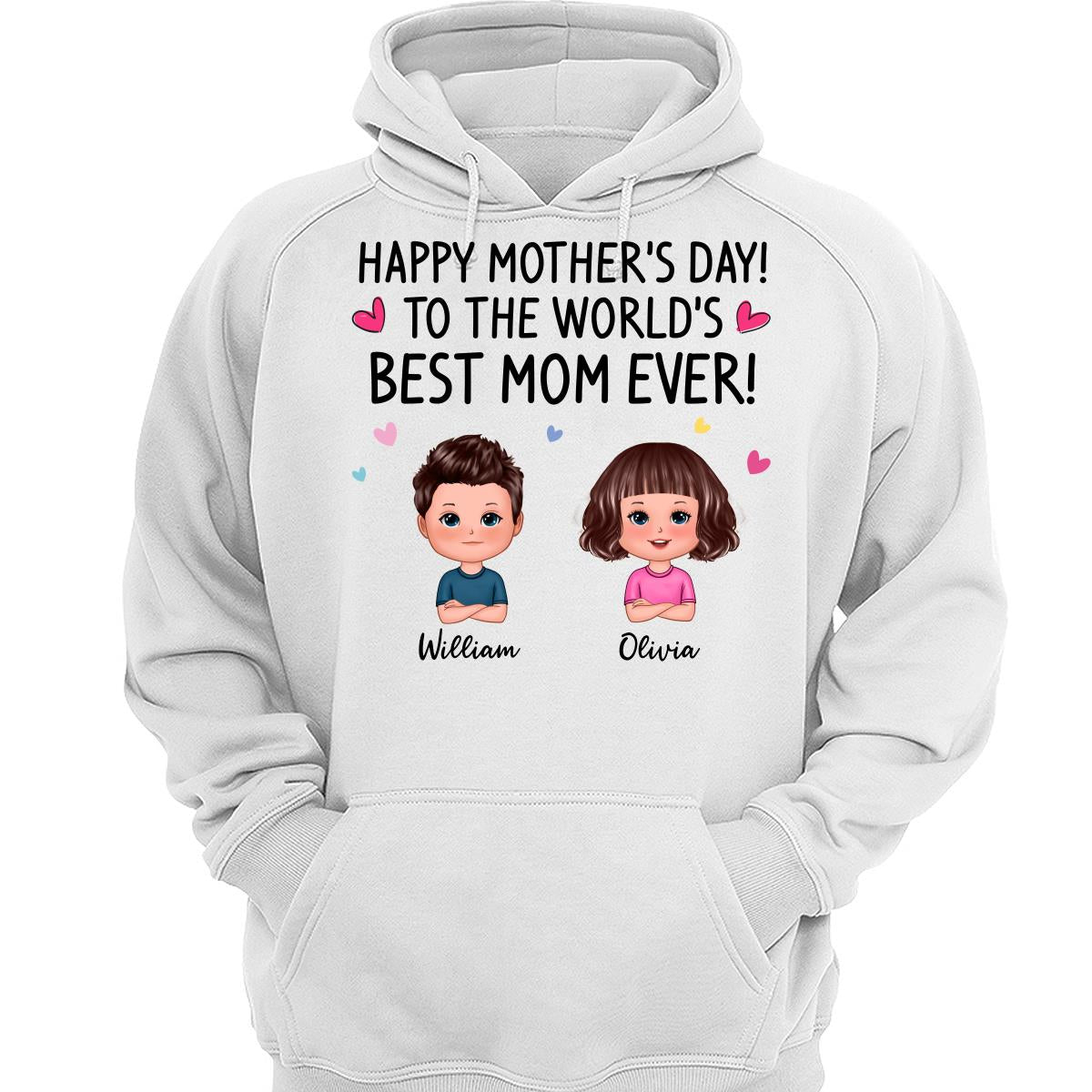 Happy Mother‘s Day To The World Best Mom Grandma Doll Kids Personalized Shirt