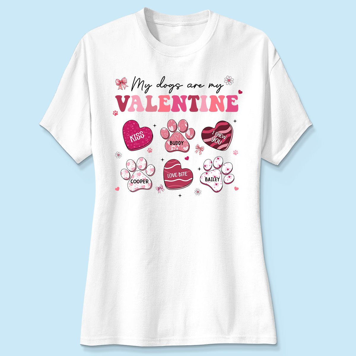 My Dogs Cats Are My  Coquette Paw  Gift For Pet Lover Personalized Shirt