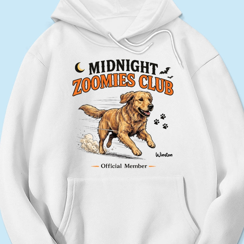 Midnight Zoomies Club Custom Pet Photo - Personalized Shirt - Funny Halloween Costume For Dog Cat Lover