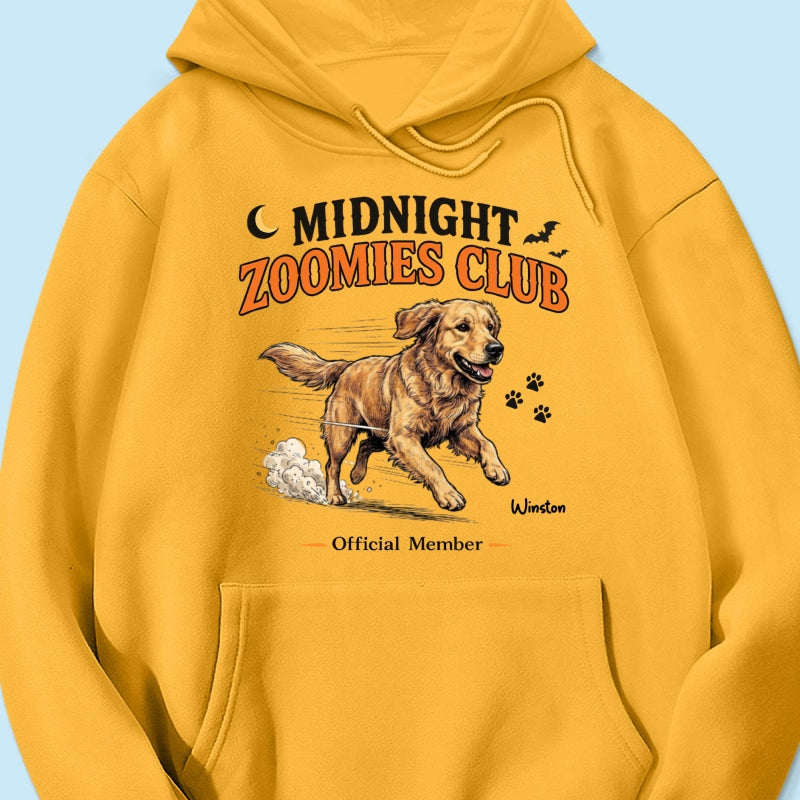 Midnight Zoomies Club Custom Pet Photo - Personalized Shirt - Funny Halloween Costume For Dog Cat Lover