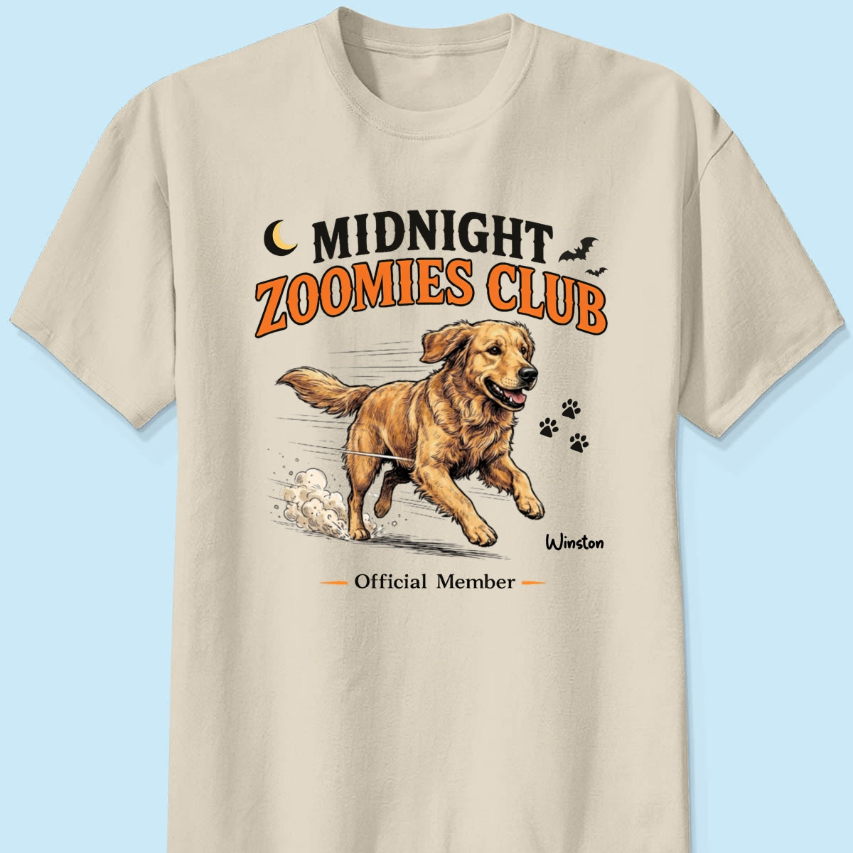 Midnight Zoomies Club Custom Pet Photo - Personalized Shirt - Funny Halloween Costume For Dog Cat Lover