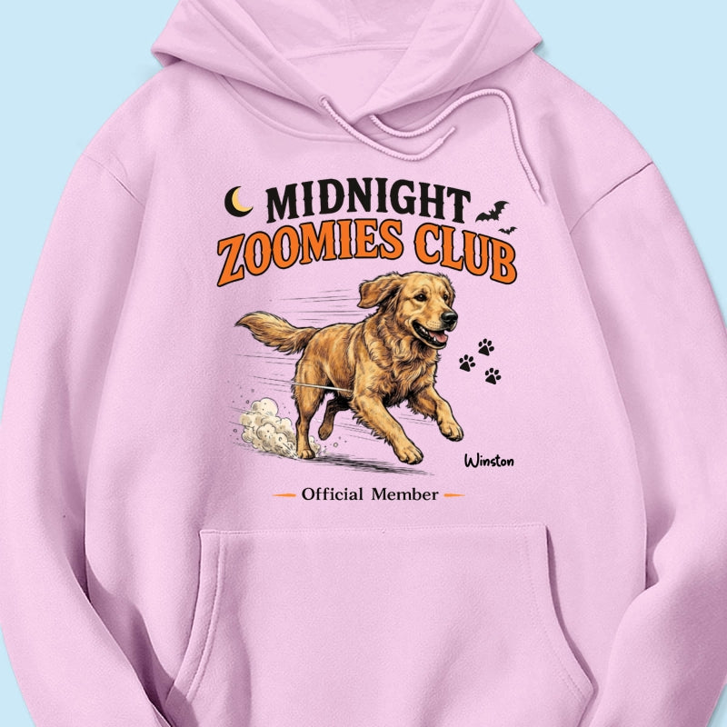Midnight Zoomies Club Custom Pet Photo - Personalized Shirt - Funny Halloween Costume For Dog Cat Lover