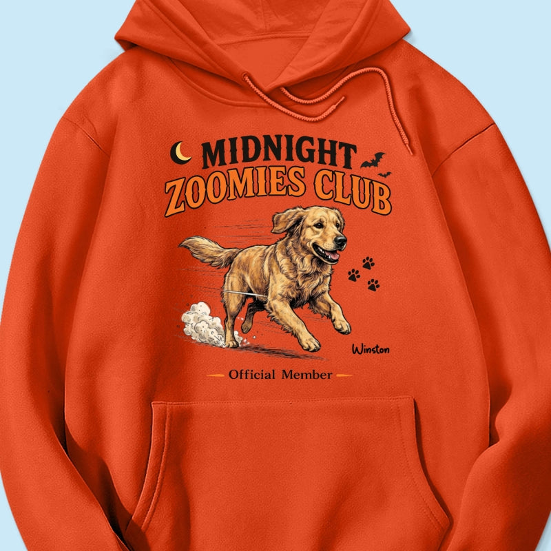 Midnight Zoomies Club Custom Pet Photo - Personalized Shirt - Funny Halloween Costume For Dog Cat Lover