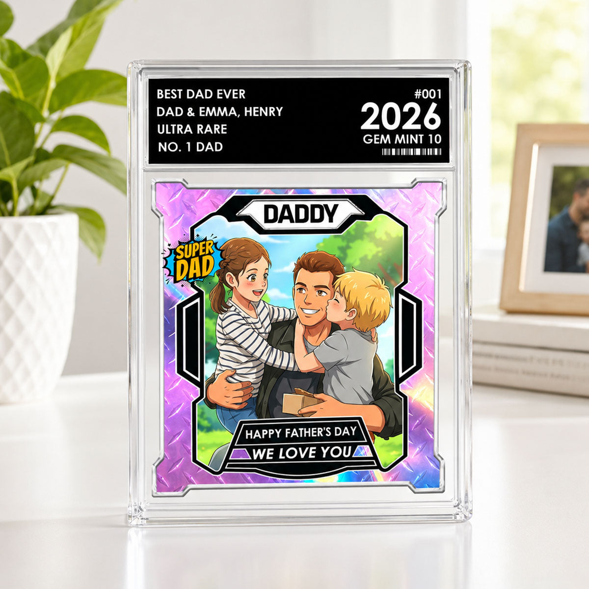 rare dad card Of The Year Trading Cartoon Style - Personalized Acrylic Bloc État:Near Mint Restock-20260802 Funny steak pun design Alister | Yu-Gi-Oh! Wiki