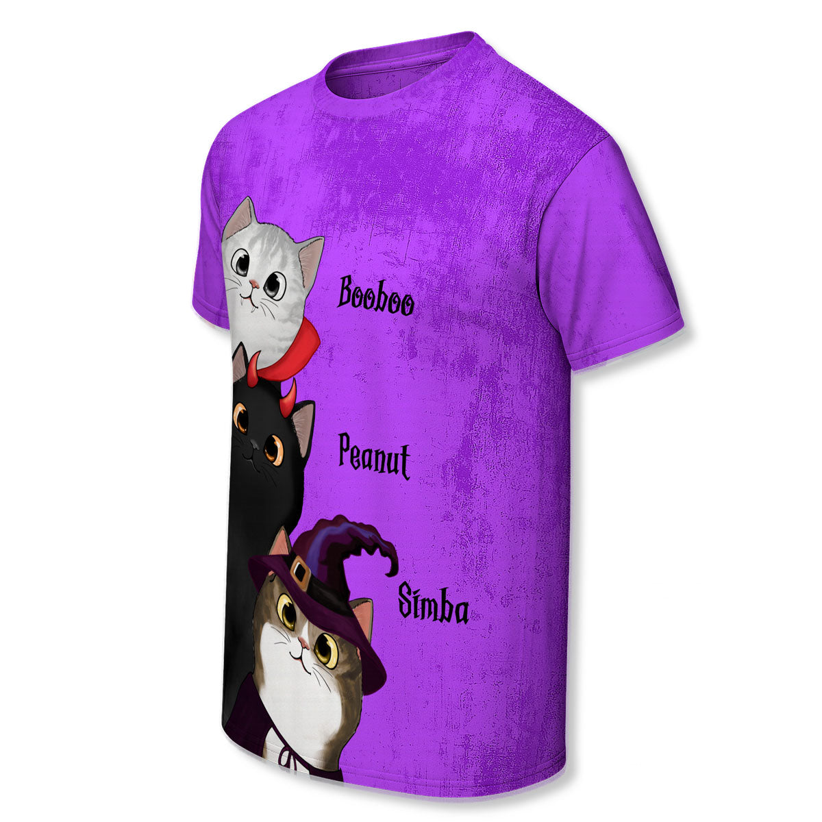 Peeking Halloween Cats Spooky Vibe - Personalized 3D Shirt