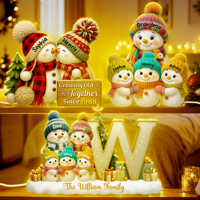 Eternal Glow – Custom Night Light | Heartfelt Christmas Gift for for Grandma, Mom, Family, Couple