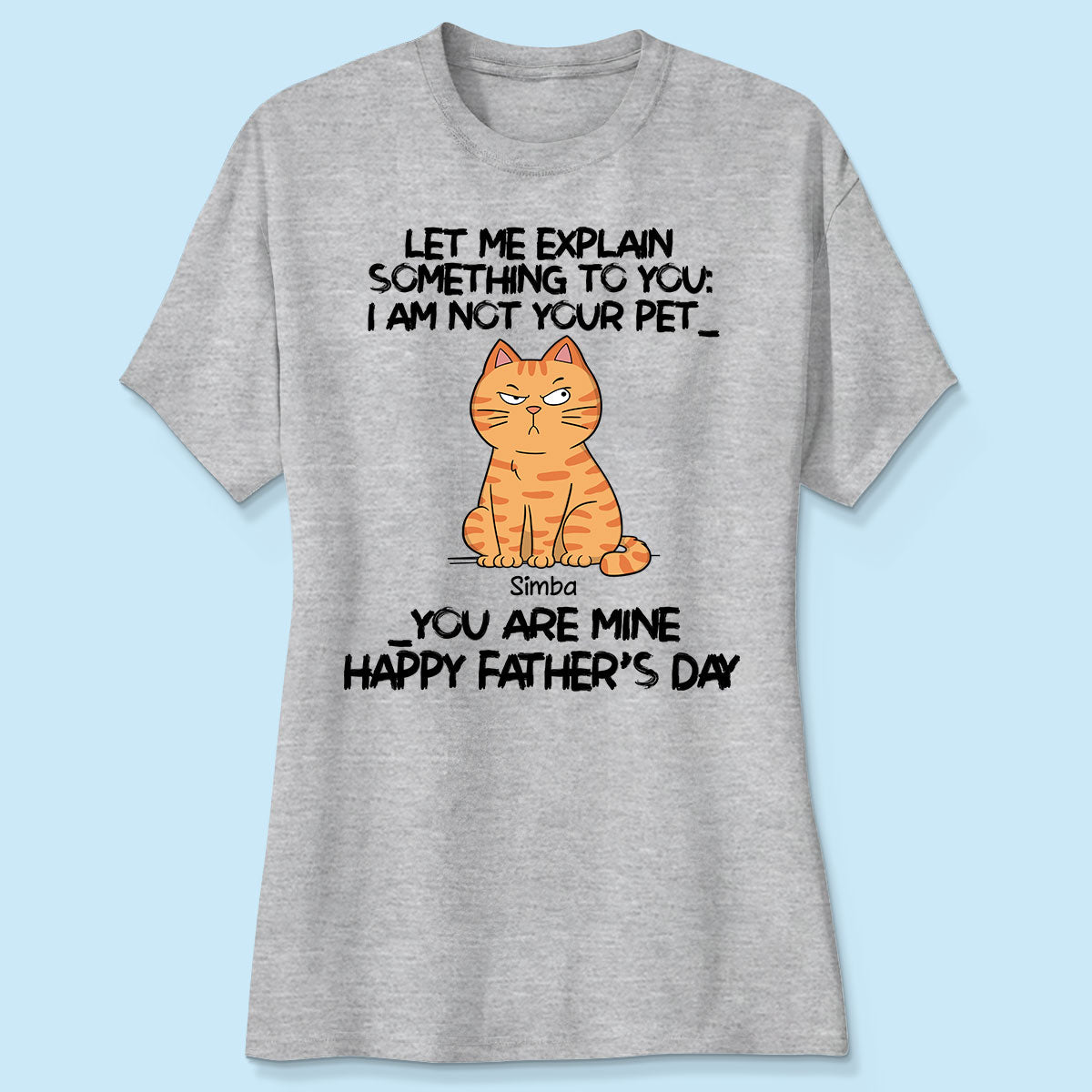 Let Me Explain Funny Cartoon Cats Mother‘s Day Father’s Day Gift Personalized Shirt