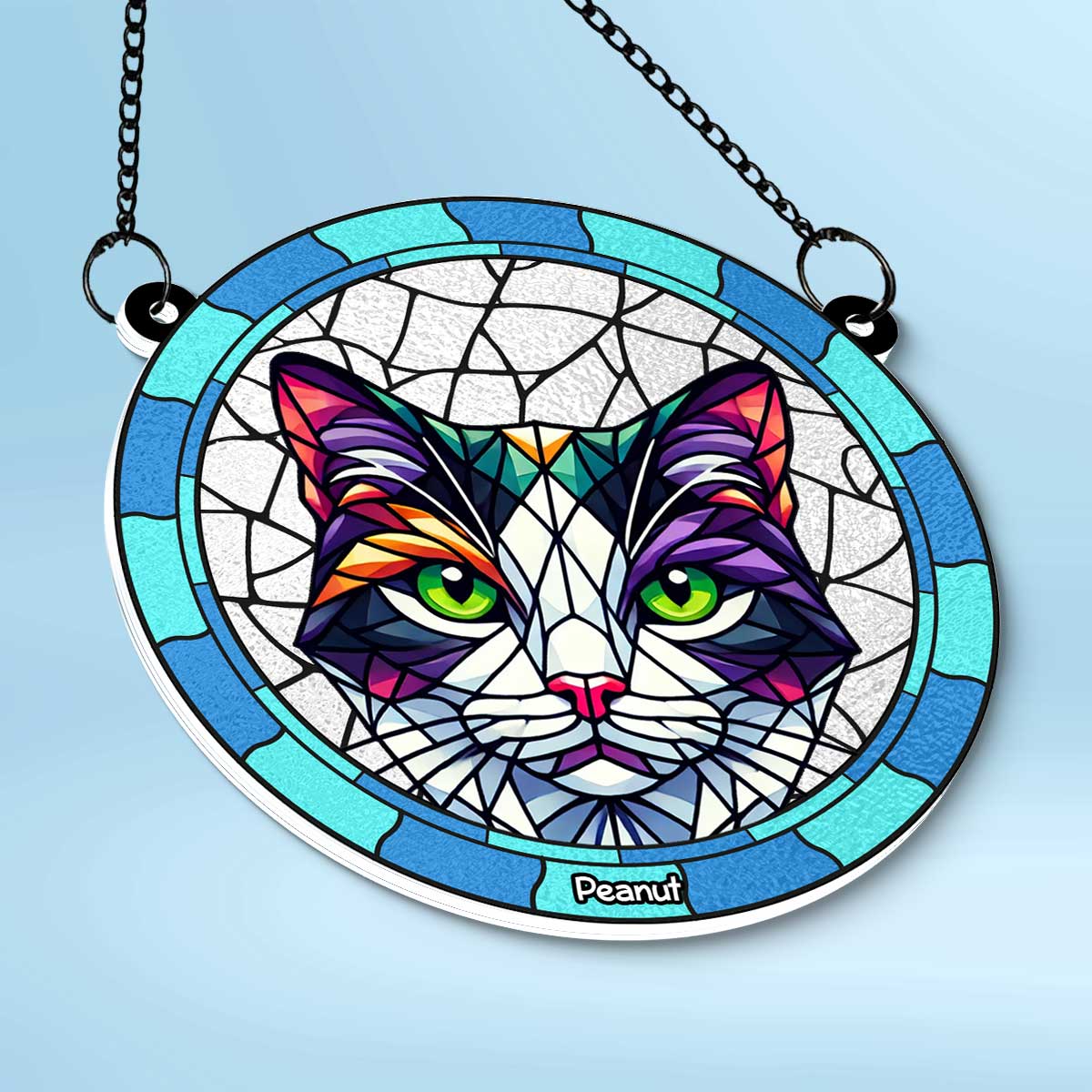 Custom Cat Memorial Personalized Acrylic Window Hanging , Sympathy Gift For Pet Owners, Pet Lovers