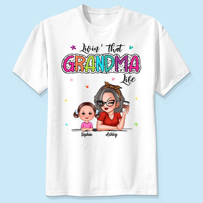 Livin' That Grandma Life Summer Vibe Dalmatian Dots Sassy Woman & Kids Personalized Shirt