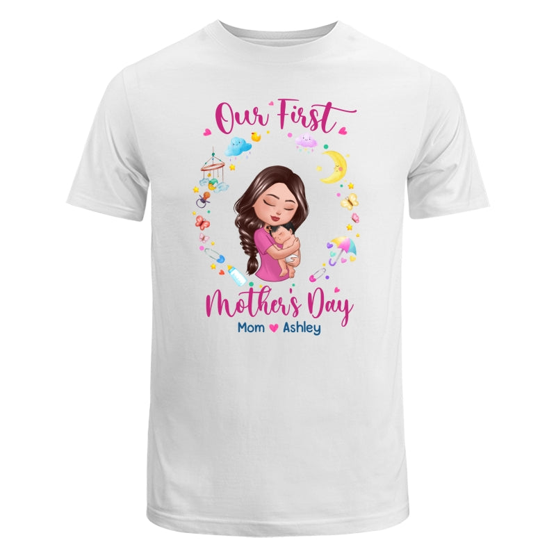 Doll Mom Holding Baby Our First Mother‘s Day Together Personalized Shirt