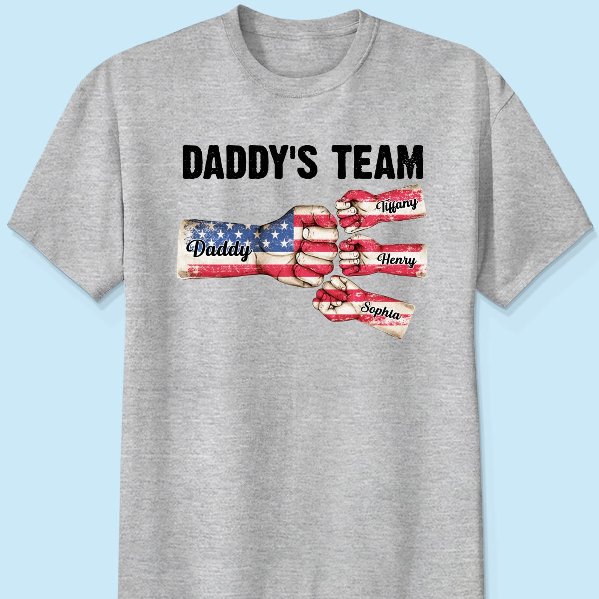 American Daddy‘s Team Personalized Shirt