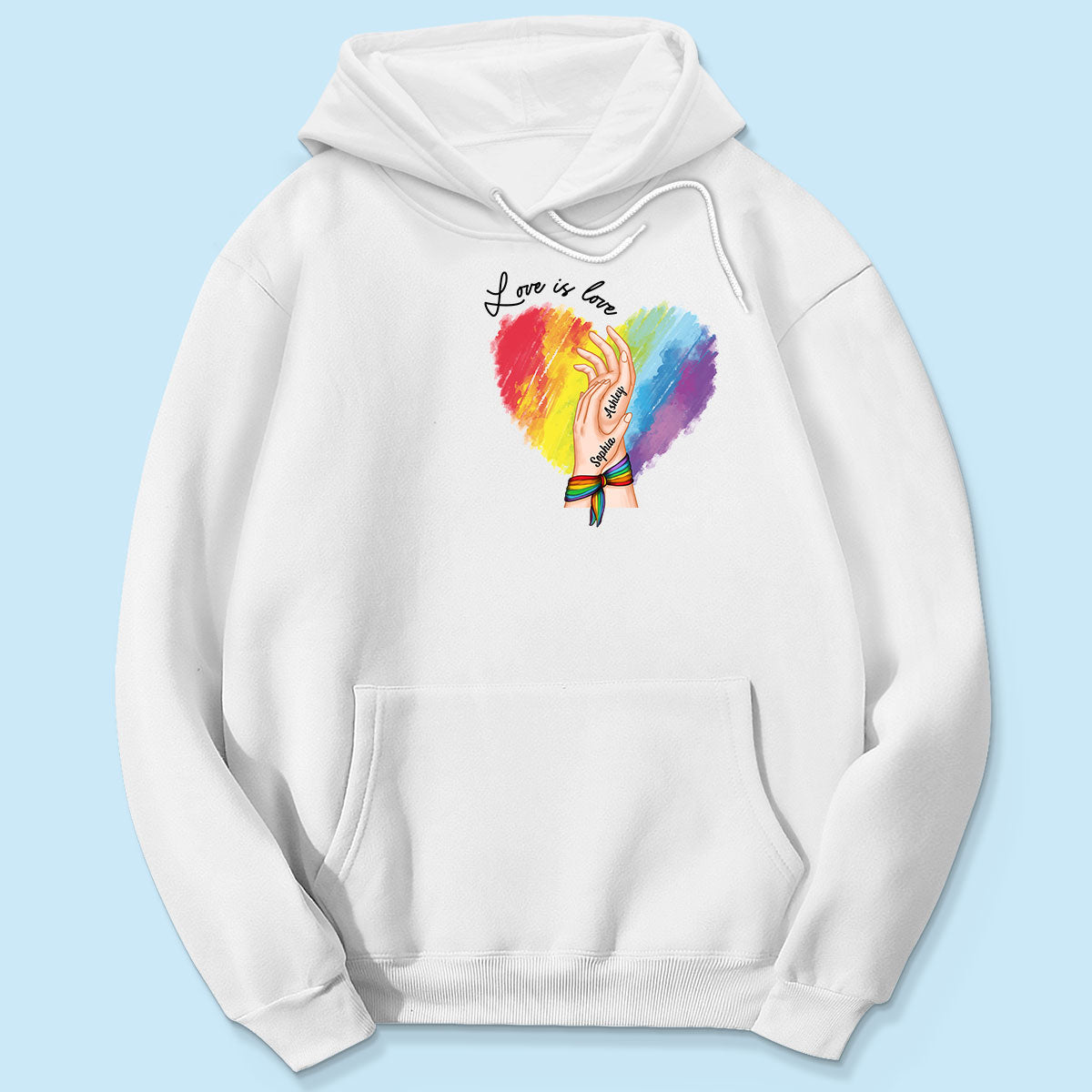 Love Is Love LGBTQ+ Hand In Hand Personalized Shirt