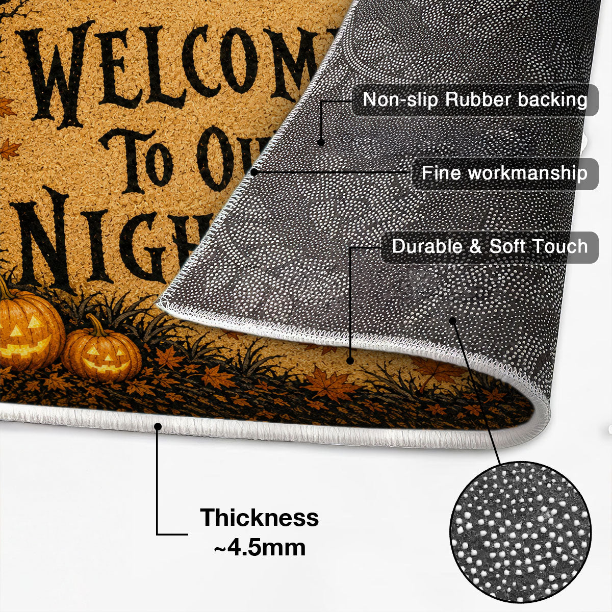 Trending Couple Welcome To Our Nightmare - Personalized Doormat - Halloween Decor For Couple