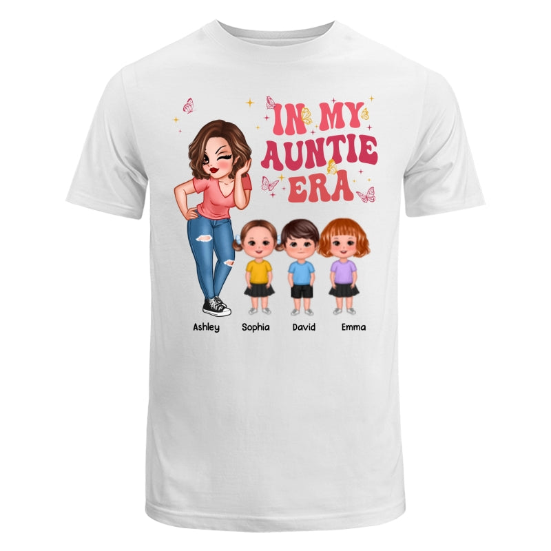 In My Auntie Era Pretty Woman With Cute Kids Personalized Shirt